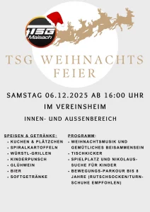Weihnachtsfeier TSG 6.12.2025